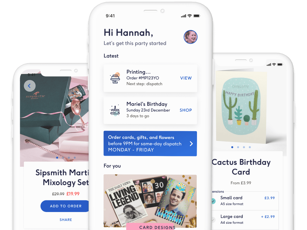 Moonpig - Product Redesign
