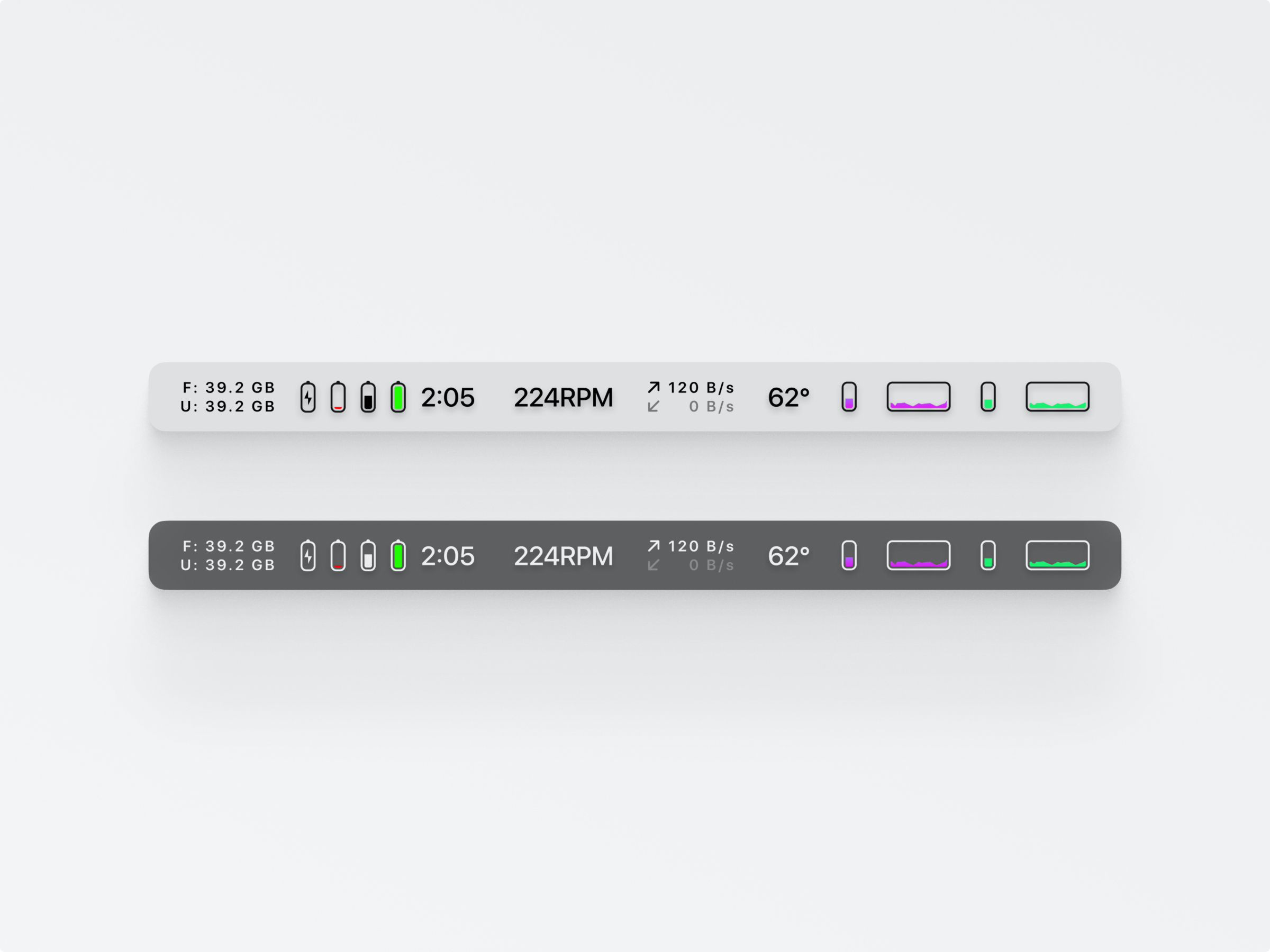 All new menu bar icons fit for Big Sur
